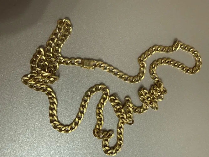 Cordão de Ouro 18K - 19,3g | 72 cm | 6 mm | Malha Grumet