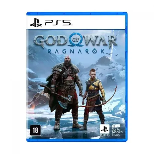 God of War Ragnarok PS5 Lacrado - Mídia Física com Disco e Caixa