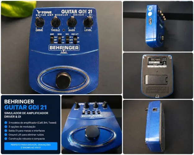 Behringer V-Tone Guitar GDI 21 - Simulador de Amplificador / DI
