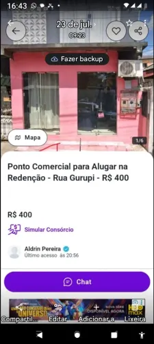 Aluguel Área Comercial
