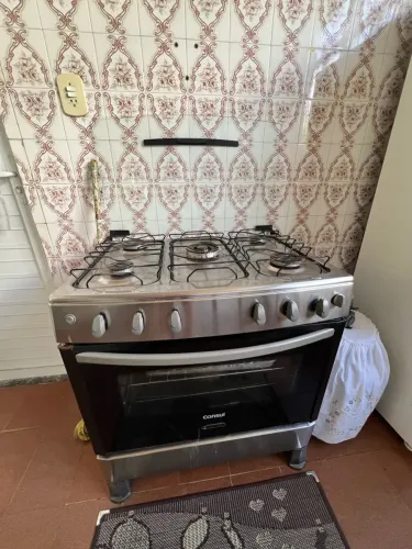 Fogão Consul Inox 5 Bocas com Forno - Gás de Botijão
