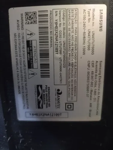 Tv Samsung com defeito