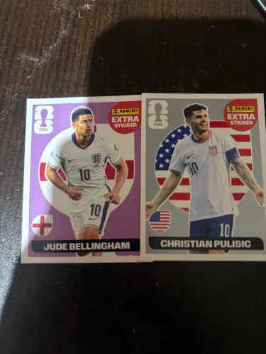 Figurinha Jude Bellingham e Christian Pulisic extra Sticker