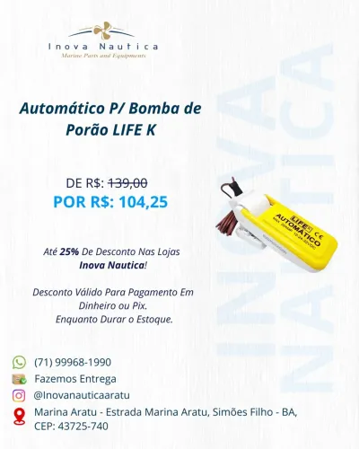 Automático P/ Bomba de Porão LIFE K