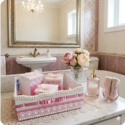 kit lavabo decorado