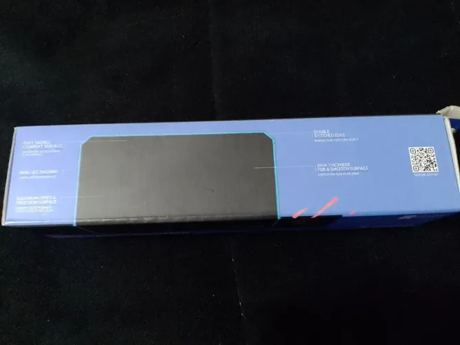 Mousepad Gamer Fortrek Original com Caixa, Base Antiderrapante e Bordas Costuradas