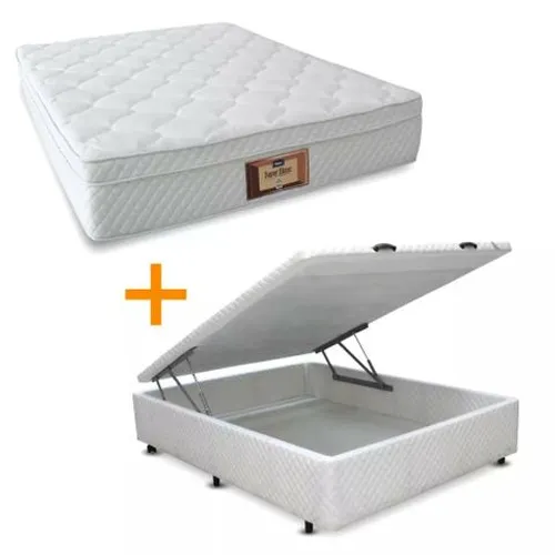 Cama baú e colchão molas genki kenko promoção/ Parcelas de: