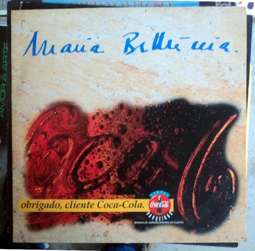 Disco De Vinil  Maria Bethânia ,obrigado cliente Coca-Cola (Para Colecionador)