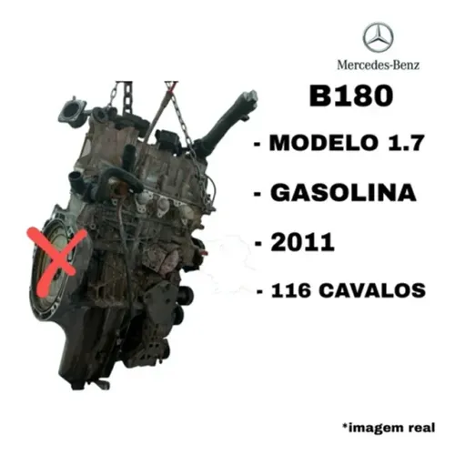 Motor Parcial Mercedes B180 1.7 2011 - Sxdesmonte