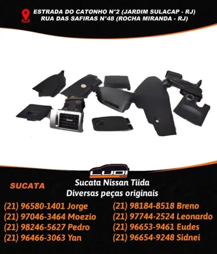 Sucata Nissan Tiida Diversas peças originais