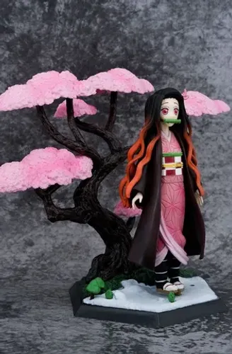 Estátua Decoração Nezuko Kamado Figure Presente Anime - Kimetsu no Yaiba - Demon Slayer