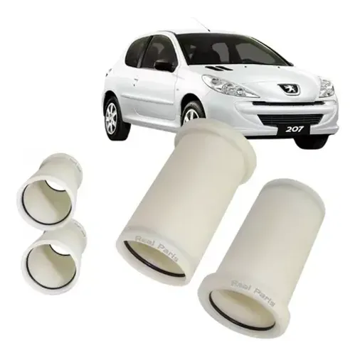 Bucha Nylon Eixo Traseiro - Roda Peugeot 206 e 207 - Par 47mm e 50mm