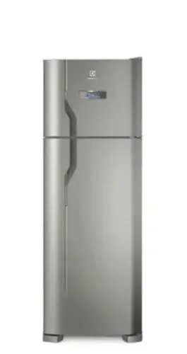 Geladeira 371 litros inox duplex 