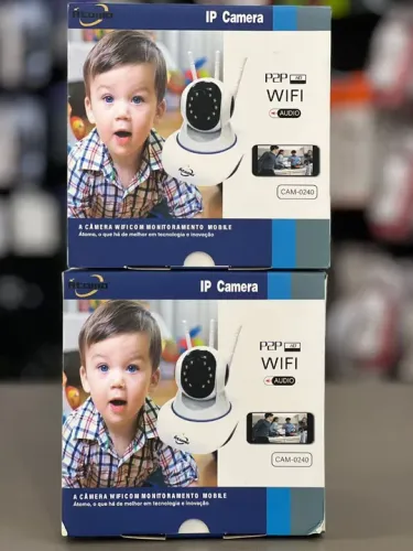 Câmera IP Wi-Fi com Monitoramento Mobile Átomo
