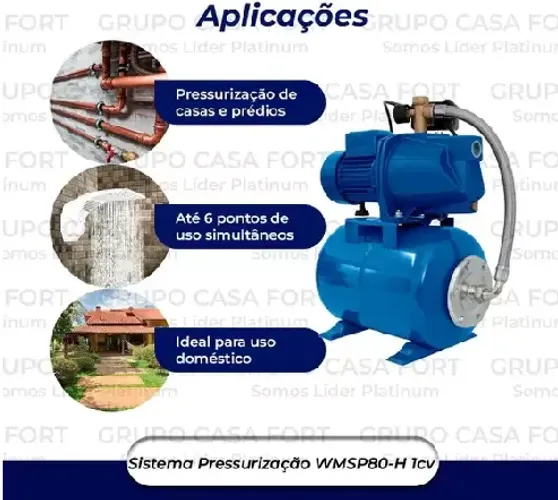 Bomba Claw Presurizadora WMSP80h 1,0 CV 110v-220V