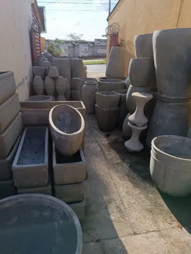 Vasos fibra com cimento 