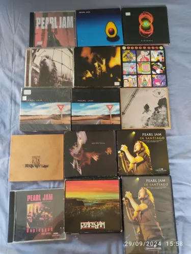 Coleção de CDs do Pearl Jam