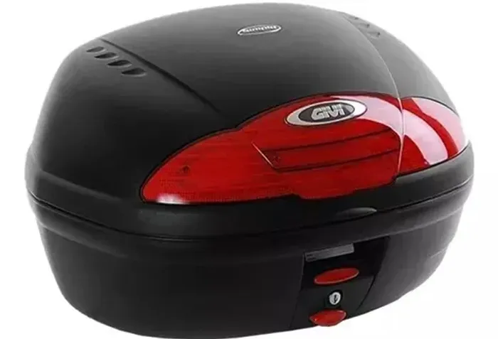 Bauleto MONOLOCK 45 Litros SIMPLEY Preto Lente Vermelha GIVI E-450N E450N