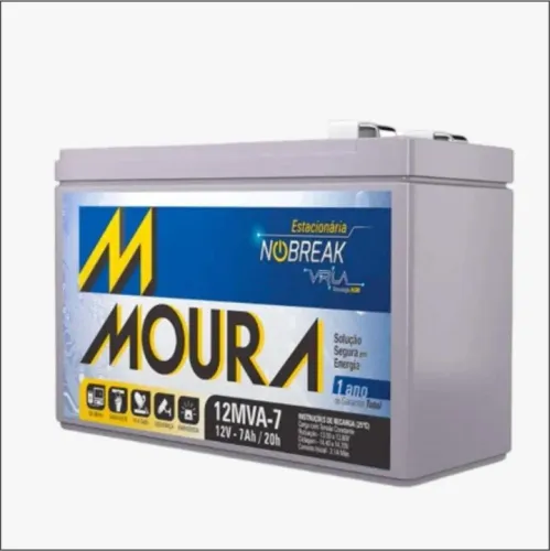 Bateria Moura Nobreak 12volts 7 Amperes  50 unidades 