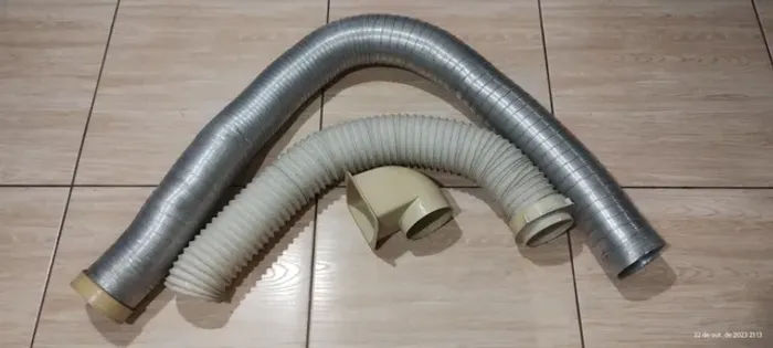 Tubos e conexões de ventilação para ar condicionado de janela