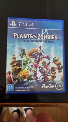 Plants vs Zombies PS4 Batalha por Neighborville Mídia Física Original Impecável Usado