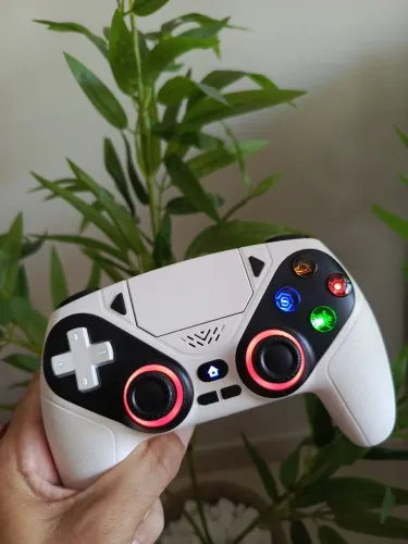 Controle PS5 com hall effect e Paddles branco 