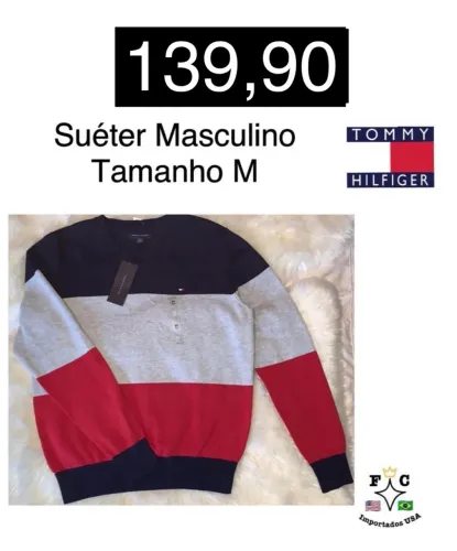 Suéter Masculino Tommy Hilfiger Tamanho M