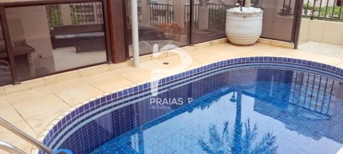 Cobertura Penthouse com piscina, 3 dormitórios, Enseada, Guarujá