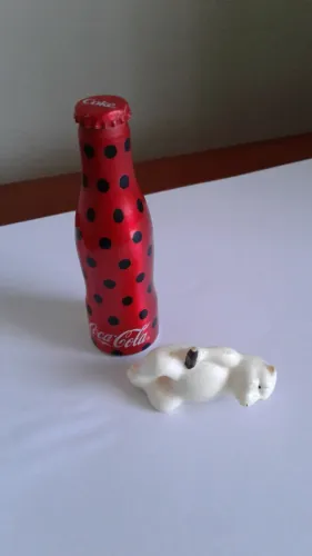 Lote miniatura Coca Cola Garrafinha mais urso antigo usado
