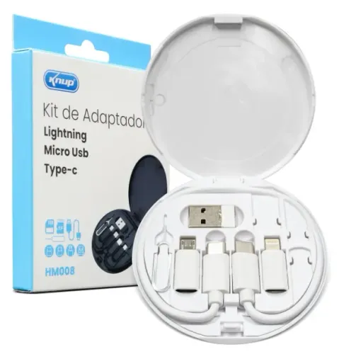 Kit de Adaptadores Manutenção para Notebook/Celulares Android/Ios Knup Kp-HM008