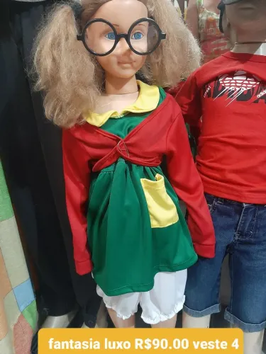 Fantasia infantil luxo - tamanho 4/6 nova