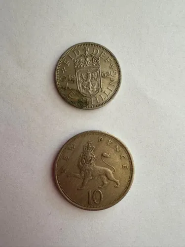 Moedas antigas do Reino Unido