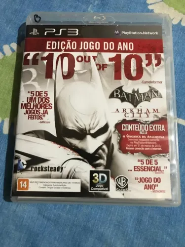Jogo PS3 Batman Arkham City "Edição Jogo do Ano"