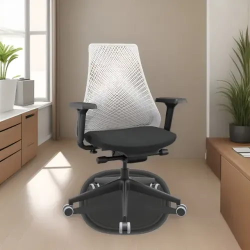 Cadeira Ergonomica Branco e Preto