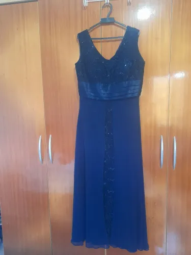 Vestido de Festa Azul Elegante