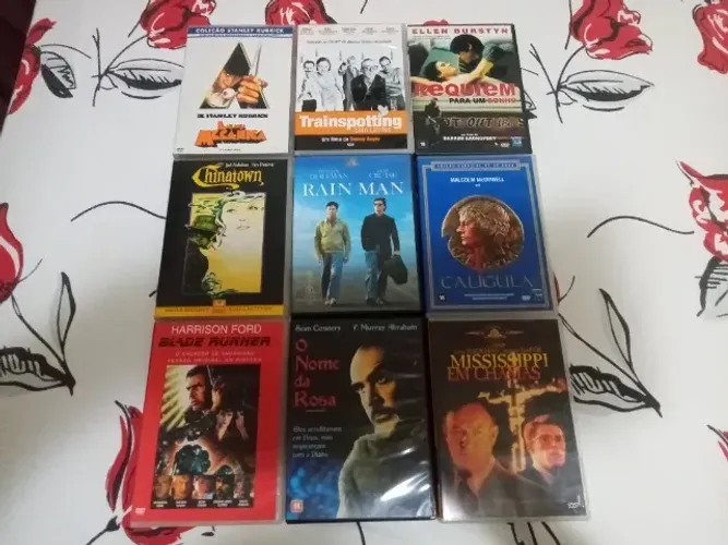 Dvd lote rain Man Blade runner caligula laranja mecânica Chinatown trainspotting e + 