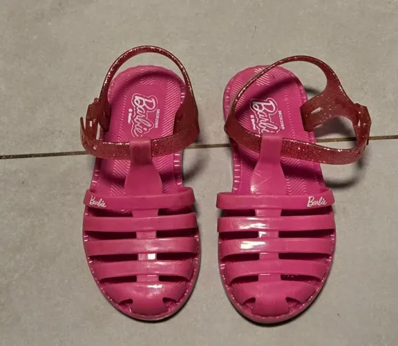 Sandália da Barbie Infantil Rosa - Grandene - Tamanho 26/27
