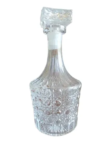 Decantador de Cristal Lapidado 25 cm Elegância e Sofisticação