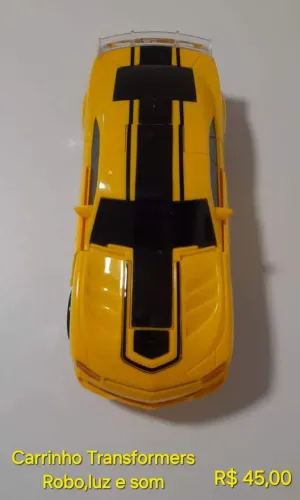 Carrinho Transformers Robo, Luz e Som
