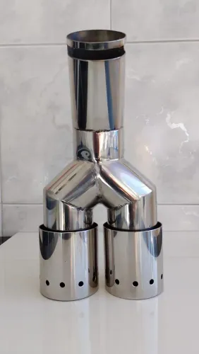 Ponteira de Escapamento Dupla em Inox