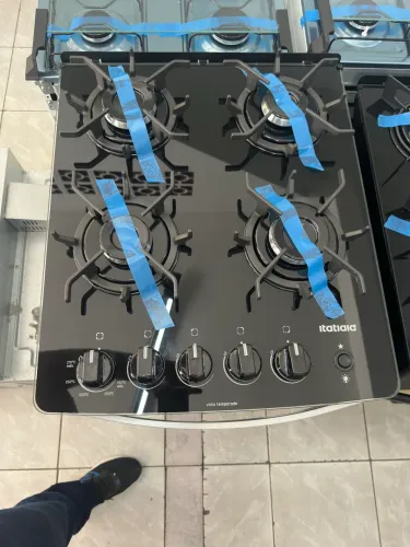 Fogão Itatiaia 4 bocas mesa de vidro automático NOVO