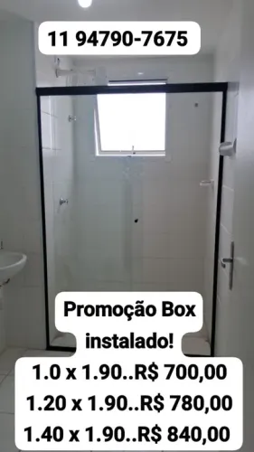 Box de vidro temperado para banheiro - Promoção!
