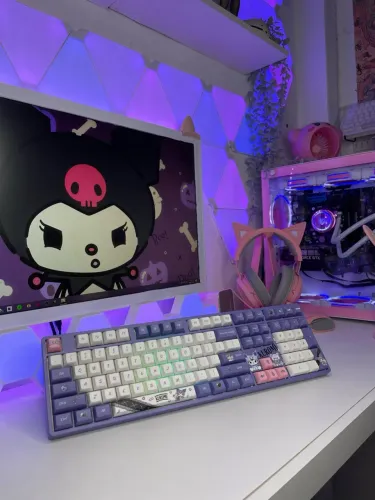 Teclado Mecânico Edição limitada Akko x Sanrio - Kuromi (Bluetooth) Edição rara