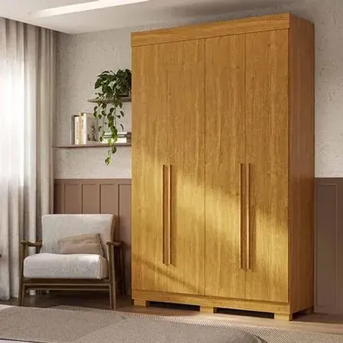 Roupeiro 4 portas 2 gavetas Ágata - Entrega/Montagem Grátis para Fortaleza