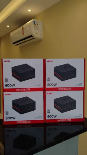 Fonte Real PCyes 600W PFC Ativo - novas