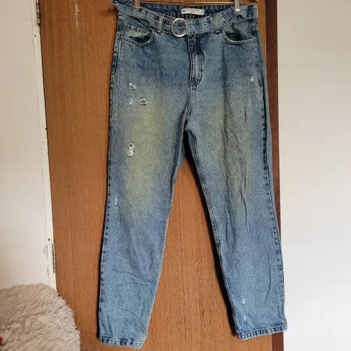 Calça jeans feminina mom - Tamanho 44