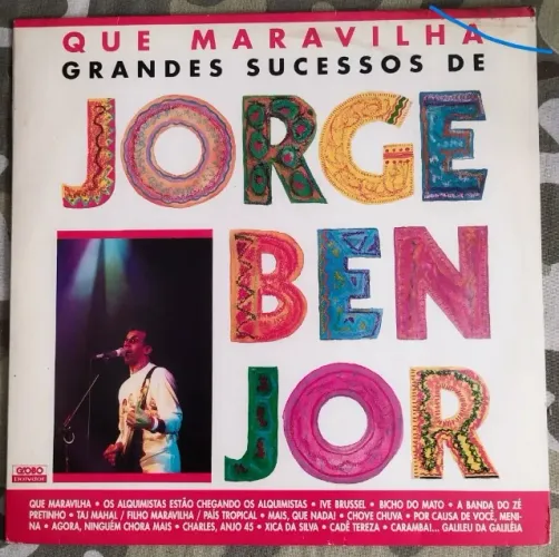 LP Vinil Jorge Ben Jor Que Maravilha (Grandes Sucessos) (1993) VG+/EX
