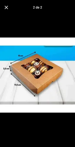 Vendo 10 embalagens para doces/salgados