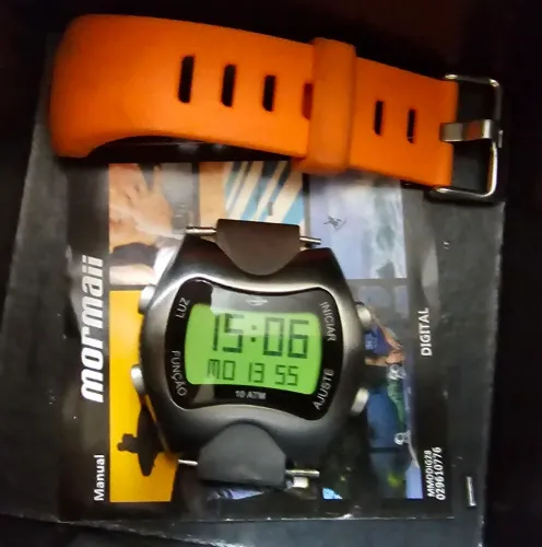 Relógio Mormaii pulseira Laranja