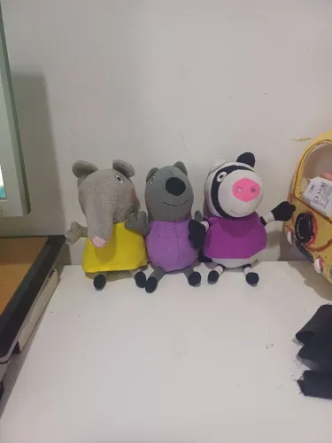 Pelúcias Peppa Pig - 3 personagens